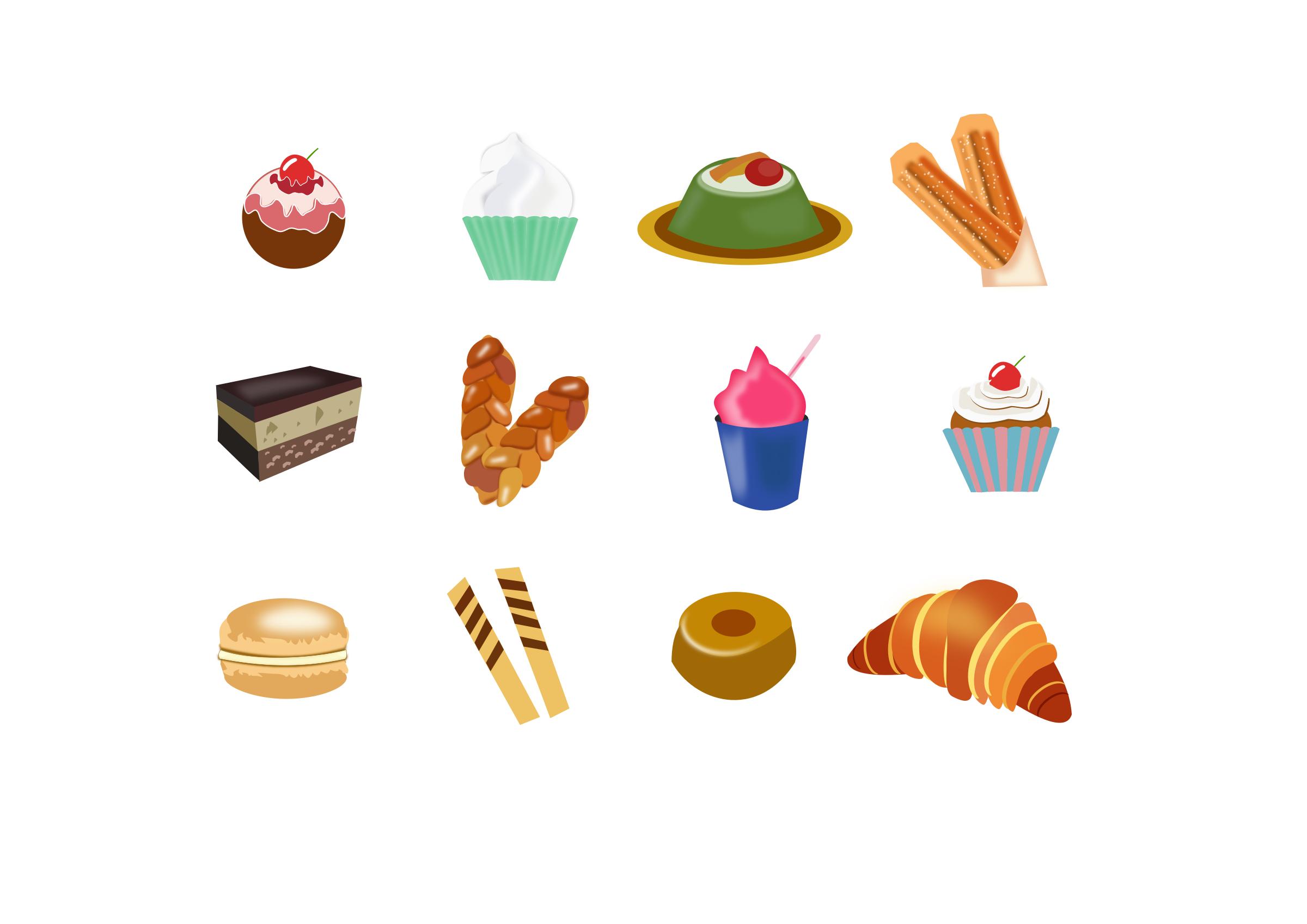 2400x1697 Icons Dessert From Around The World Icons Png
