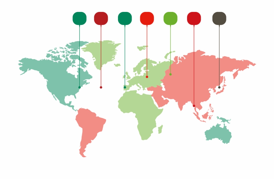920x601 World Map Marker Vector Material Transprent
