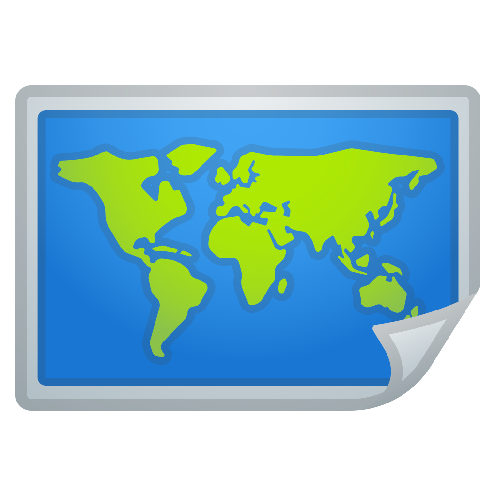 1024x1024 World Map Icon Noto Emoji Travel Places Iconset Google