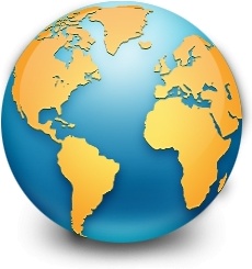 230x245 Global Earth World Map Free Icon In Format For Free Download