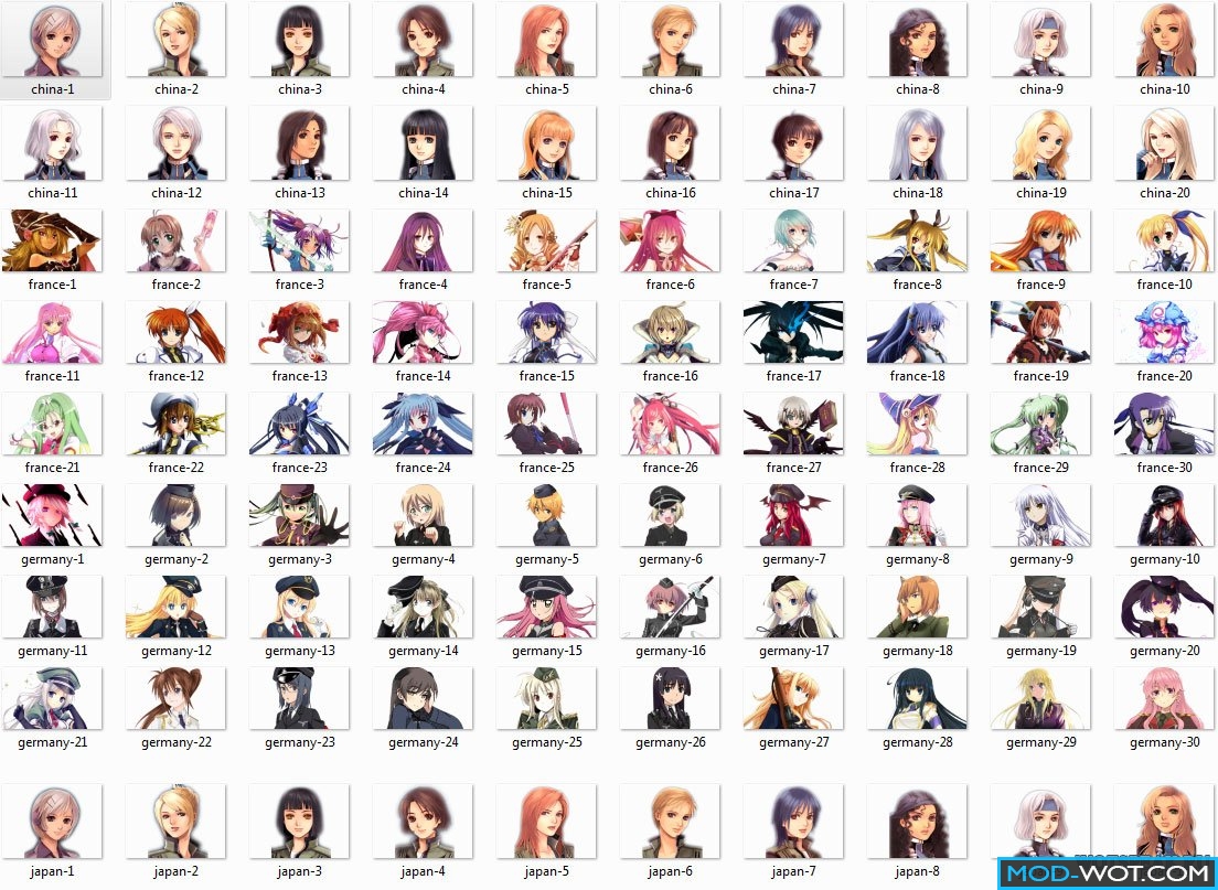 1104x807 Anime Crew Icons For World Of Tanks Download