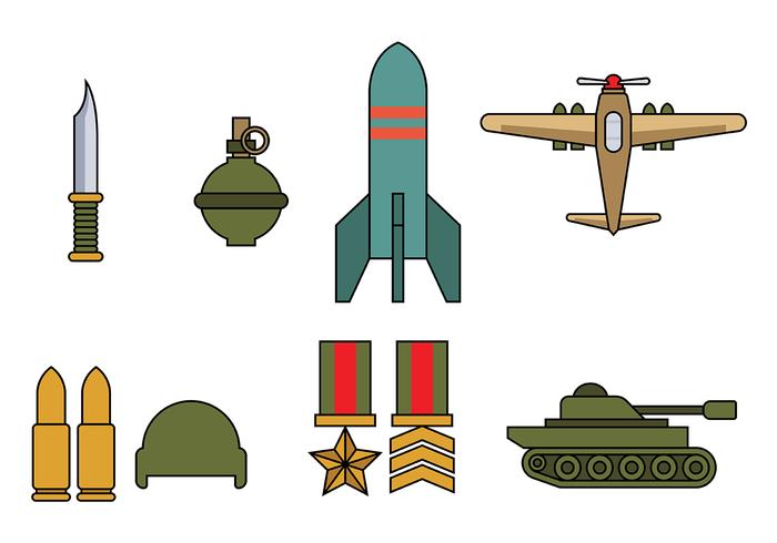 700x490 World War Icon Vector Stock Images