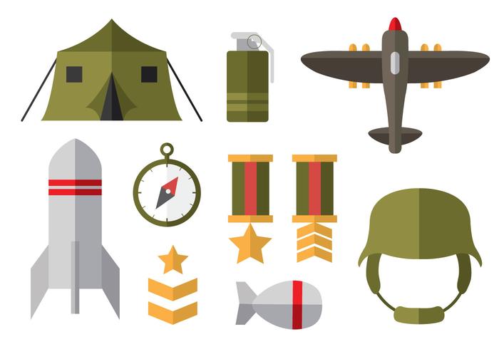 700x490 Free World War Flat Icons