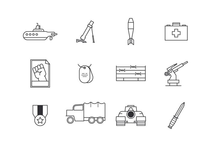 700x490 Free World War Outline Vector Icon