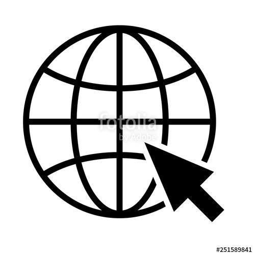 500x500 World Wide Web Icon Isoluted On The White Background Stock Image