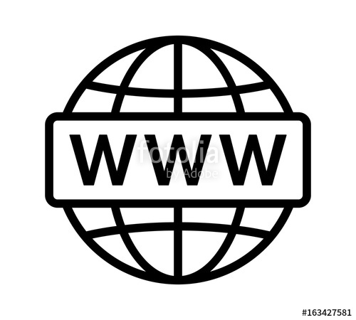 500x450 Visit Internet Online Or World Wide Web Line Art Vector Icon