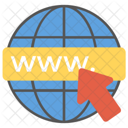 256x256 World Wide Web Icon Of Flat Style