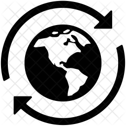 256x256 Worldwide Icon Of Glyph Style
