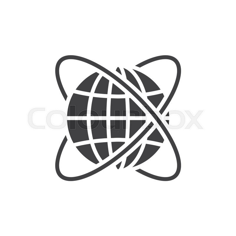 800x800 Worldwide Icon Vector, Filled Flat Stock Vector Colourbox