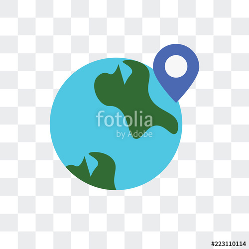 500x500 Worldwide Icon Isolated On Transparent Background Modern