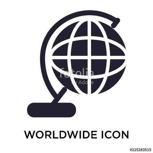500x500 Worldwide Icon On White Background Modern Icons Vector