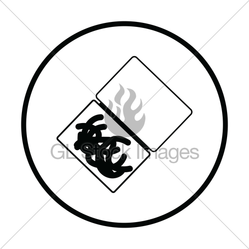 500x500 Icon Of Worm Container Gl Stock Images