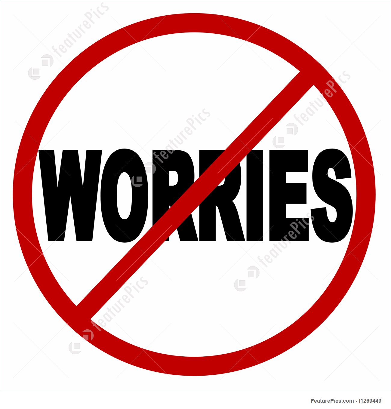 1300x1360 No Worries Icon Stock Illustration