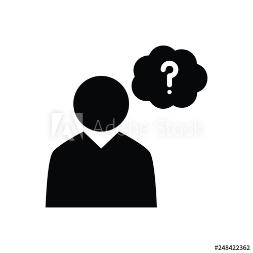 500x500 Black Solid Icon For Guess Worry