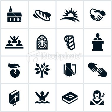 380x380 Christian Worship Icons All White Strokesshapes Are Cut