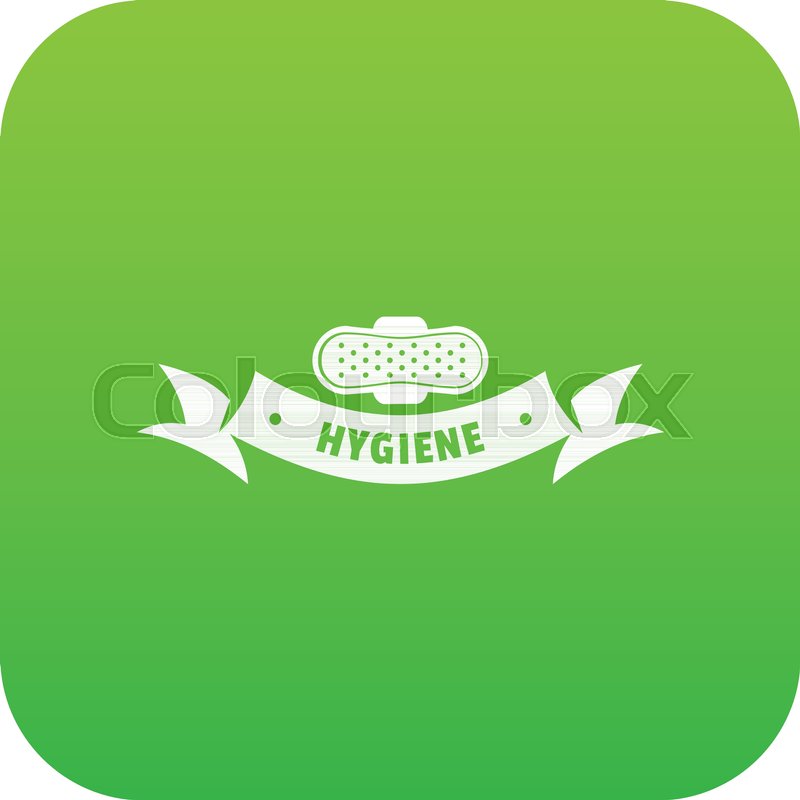 800x800 Hygiene Wound Icon Green Vector Stock Vector Colourbox