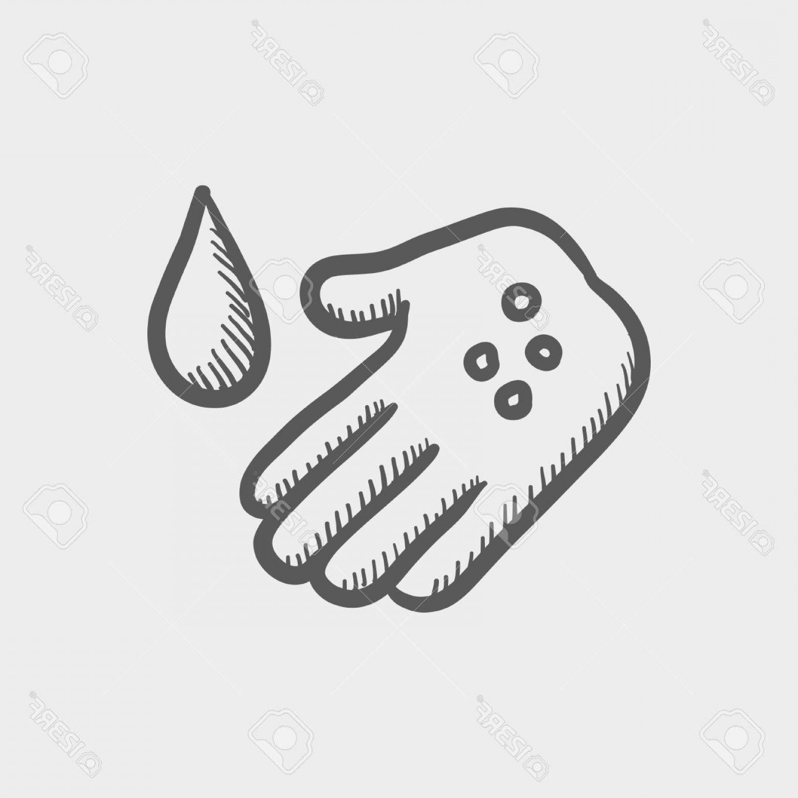 1560x1560 Photostock Vector Wash The Wound With Water Sketch Icon For Web