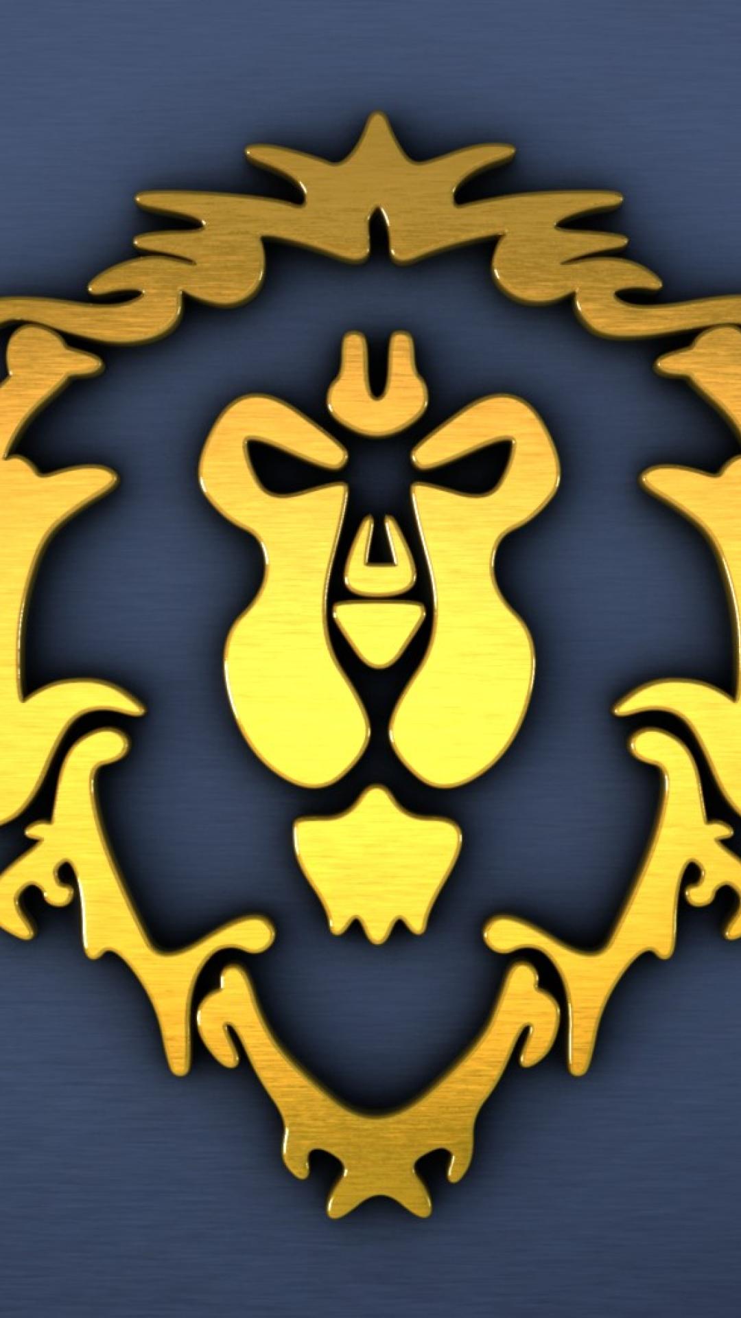 1080x1920 World Of Warcraft Symbol Alliance Wallpaper