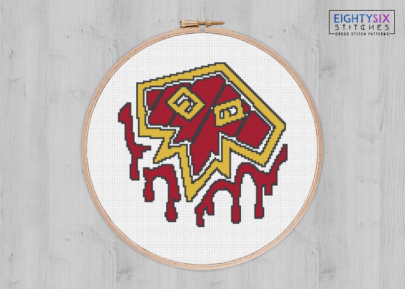 794x566 Shaman Class Icon World Of Warcraft Wow Cross Stitch Etsy