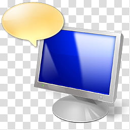 256x256 Vista Rtm Wow Icon Desktop Balloon, White Computer Monitor