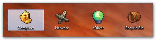 518x132 World Of Warcraft Theme For Windows Top