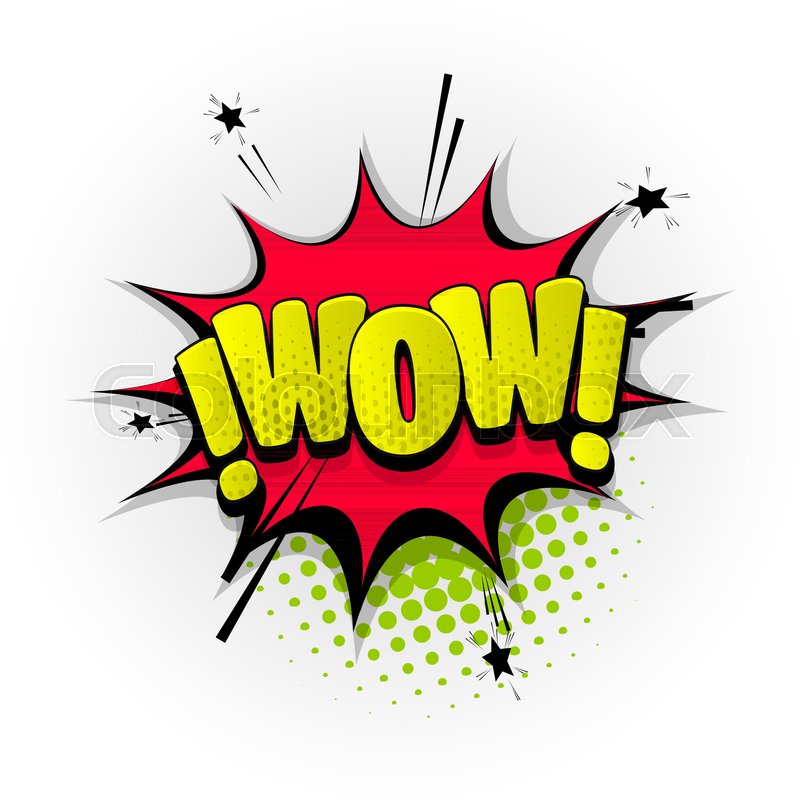 800x800 Wow Sound Hand Drawn Pictures Effects Stock Vector Colourbox