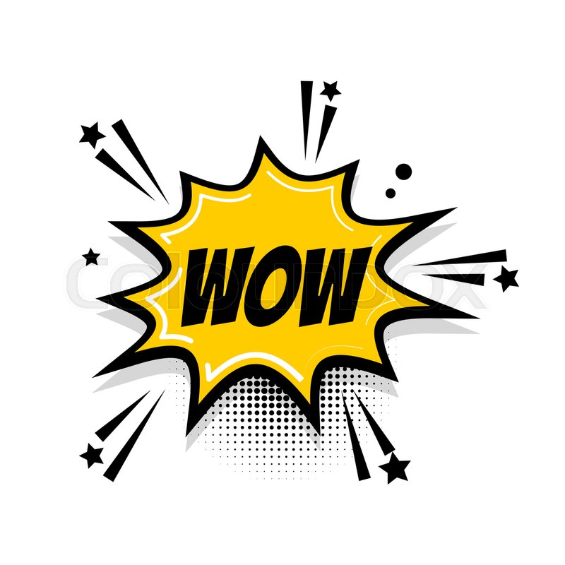 800x800 Lettering Wow, Boom Comics Book Stock Vector Colourbox
