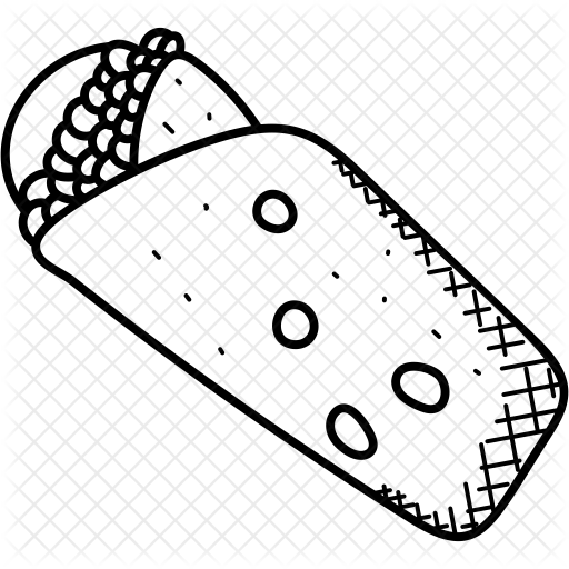 512x512 Sandwich Wrap Icon Of Doodle Style