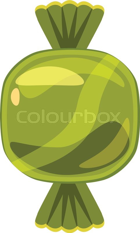 482x800 Sweet Candy In Green Wrap Icon Stock Vector Colourbox