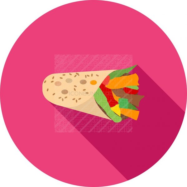 600x600 Wrap Flat Shadowed Icon