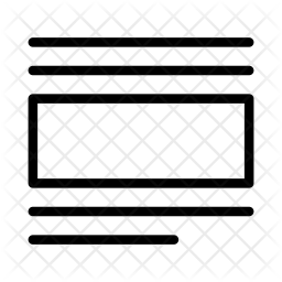 256x256 Wrap Text Icon Of Line Style