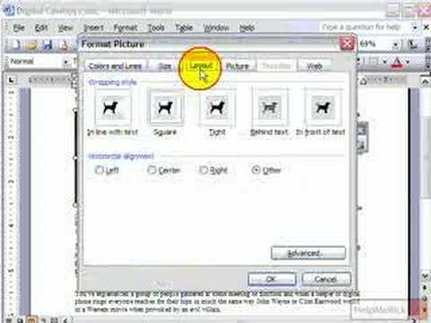 480x360 Wrap Text Around Picture In Microsoft Word