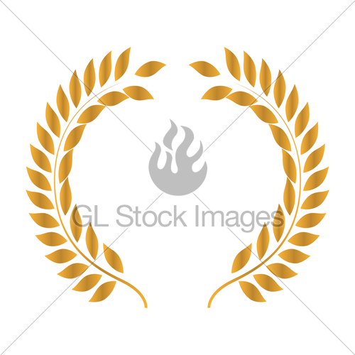 500x500 Laurel Wreath Icon Design Gl Stock Images