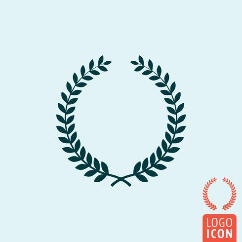 490x490 Laurel Wreath Icon Isolated
