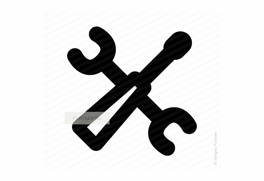 920x633 Vector Icon Of Crossed Screwdriver And Wrench