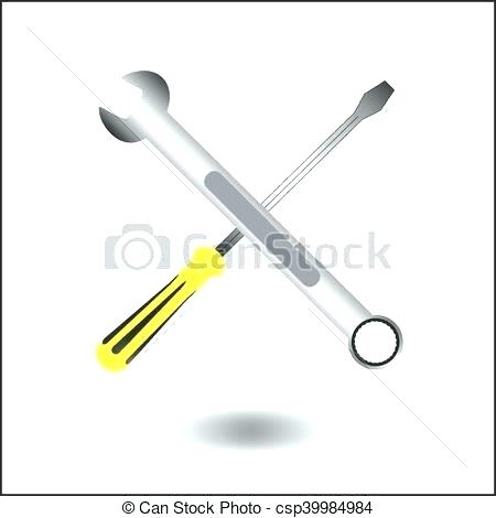 450x470 Wrench And Screwdriver Icon Flat Color Design Fallout Shelter Levaa