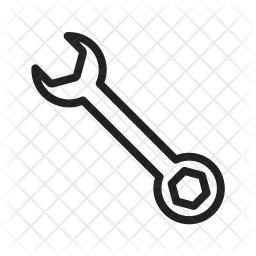 256x256 Wrench Icon Of Line Style