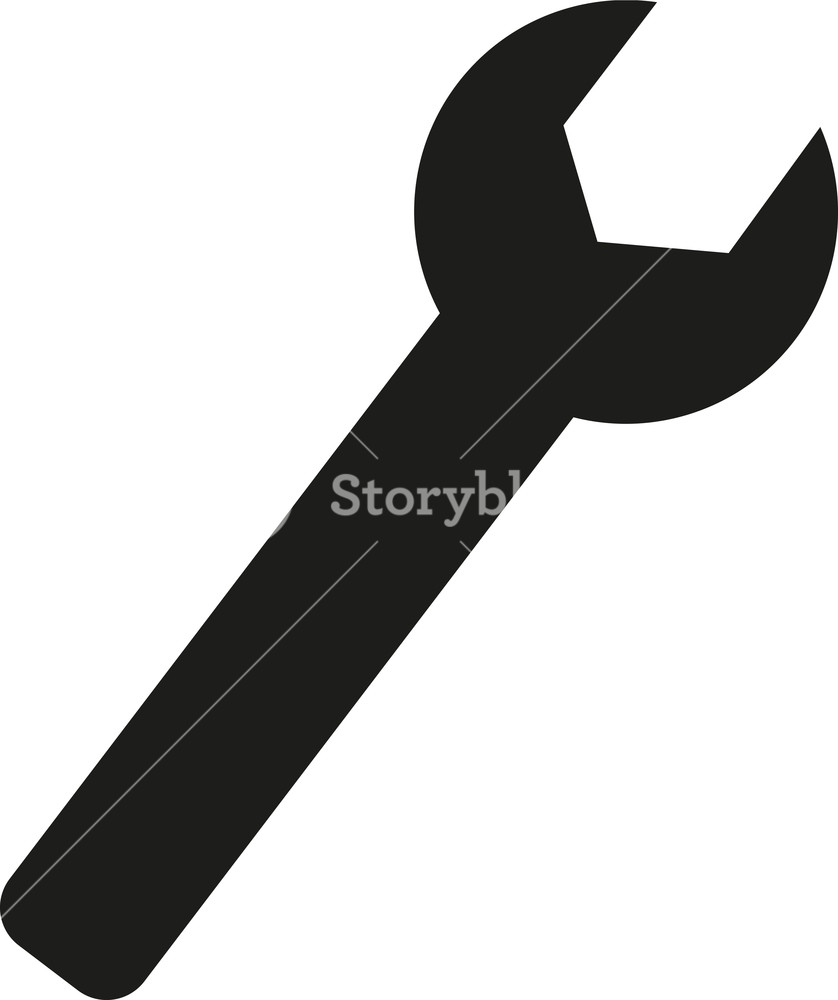 838x1000 Wrench Icon Symbol Tool Royalty Free Stock Image