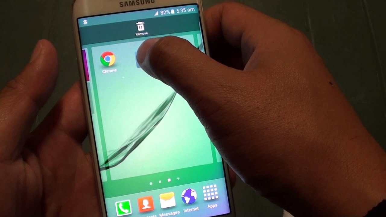 1280x720 Samsung Galaxy Edge How To Remove Unwanted Apps Icon From Home