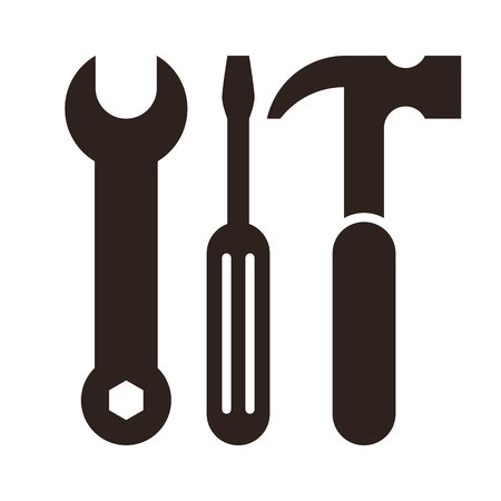 450x450 Wrench, Screwdriver And Hammer Tools Icon Isolated On White