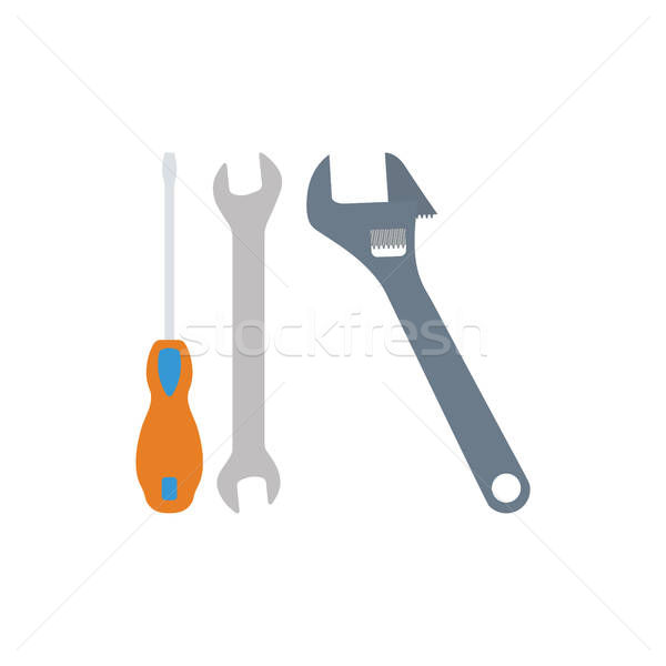 600x600 Wrench And Screwdriver Icon Vector Illustration Pavel Konovalov