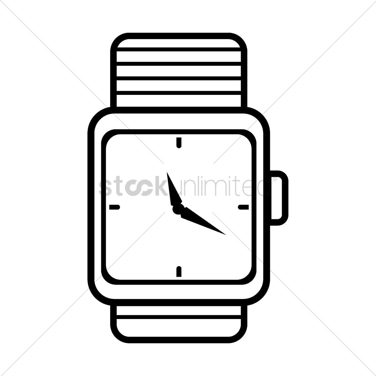 1300x1300 Wrist Watch Icon Vector Image