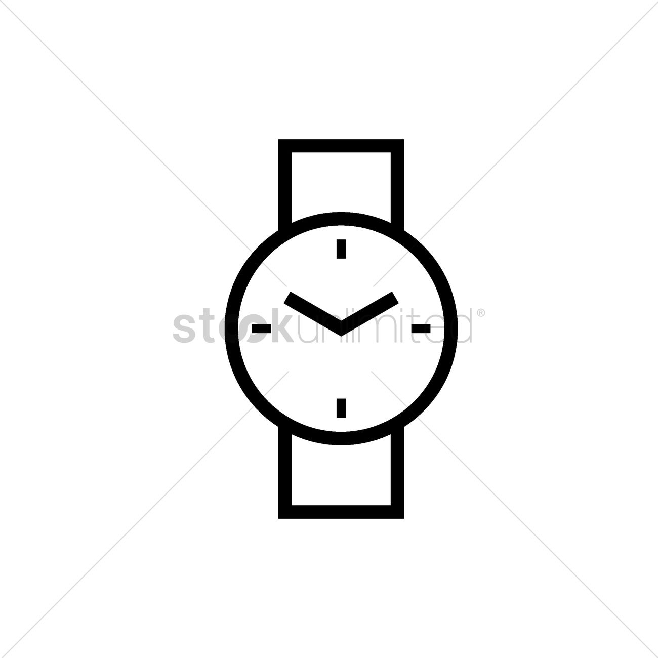 1300x1300 Wrist Watch Icon Vector Image
