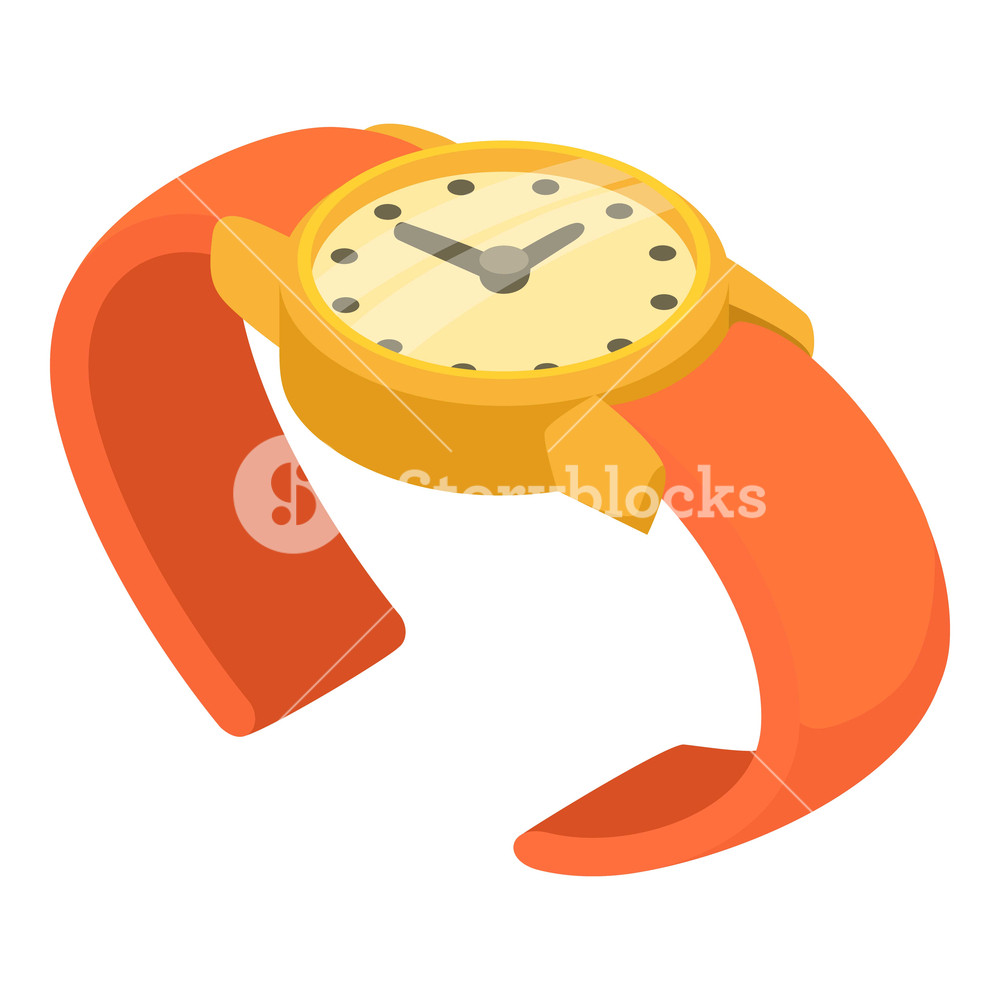 1000x1000 Wrist Watch Icon Isometric Illustration Of Wrist Watch Vector