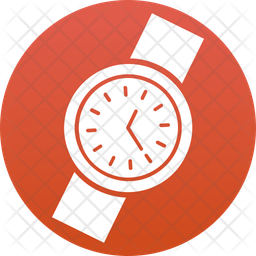 256x256 Wristwatch Icon Of Rounded Style