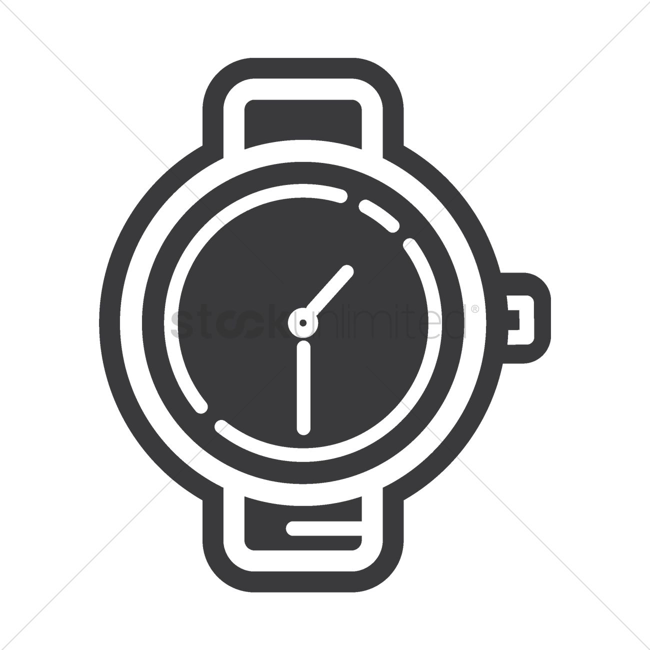 1300x1300 Wristwatch Icon Vector Image