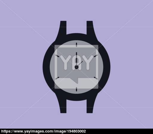 512x448 Wristwatch Icon Vector