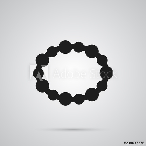 500x500 Isolated Bracelet Icon Symbol On Clean Background Vector