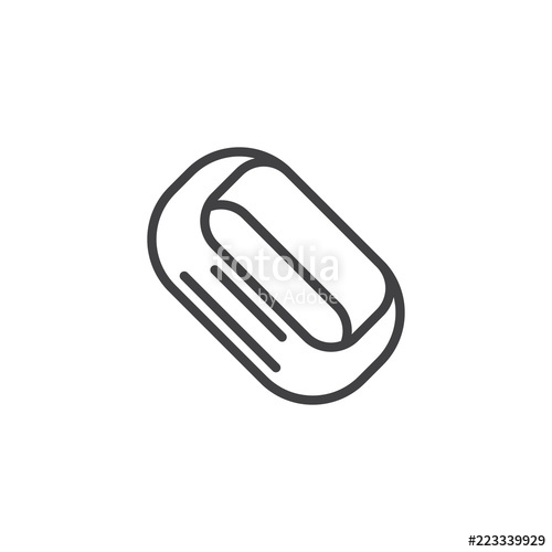 500x500 Rubber Wristband Outline Icon Linear Style Sign For Mobile