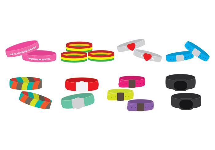 700x490 Wristband Icon Set